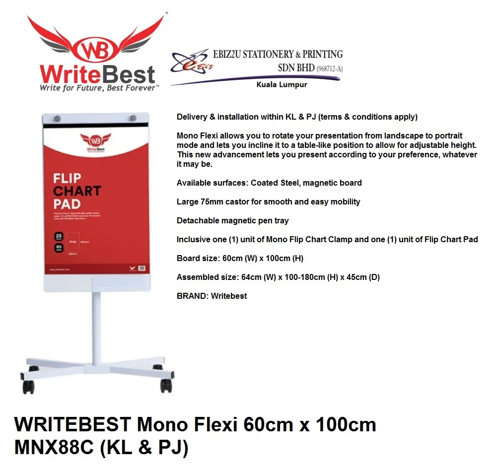 WRITEBEST Mono Flexi 60cm x 100cm MNX88C (KL & PJ)