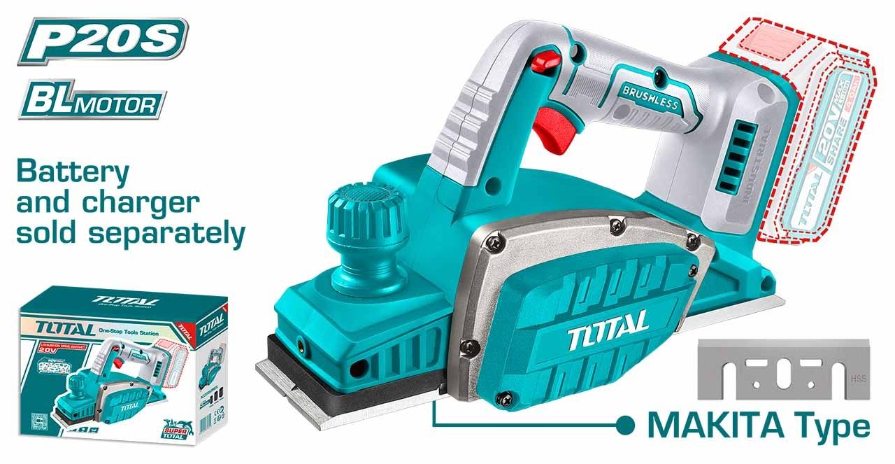 TOTAL TRLI20401 Li-ion Cordless Planer