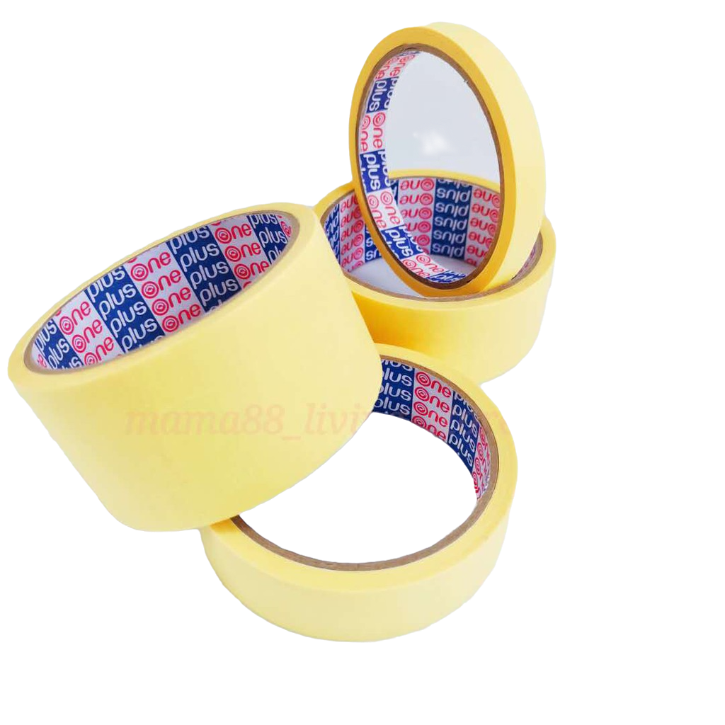 ONEPLUS MASKING TAPE (24MM X 12PCS),(36MM X 8PCS),(48MM X 6PCS)