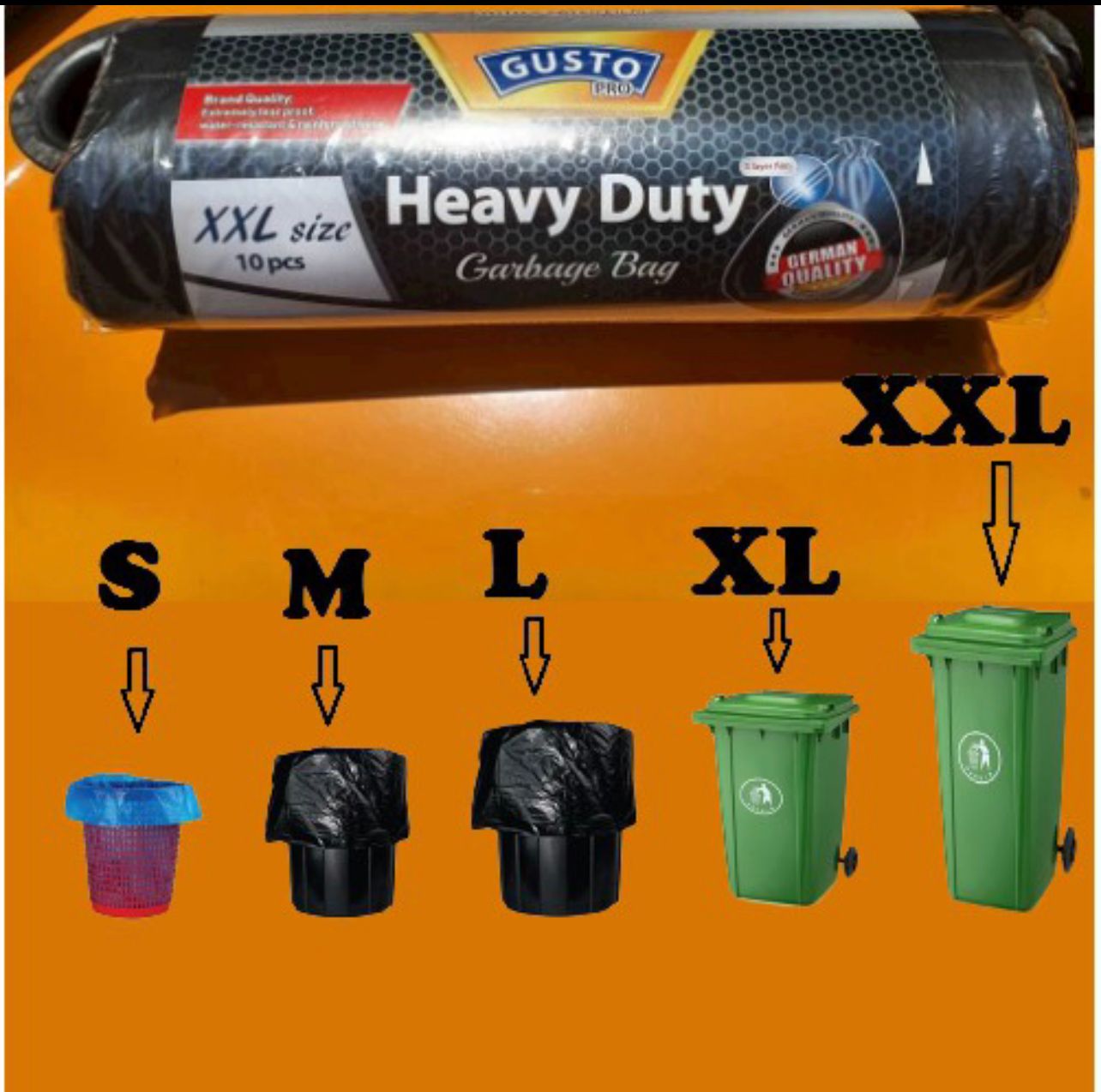 NA Plastik Sampah berkualiti / tebal