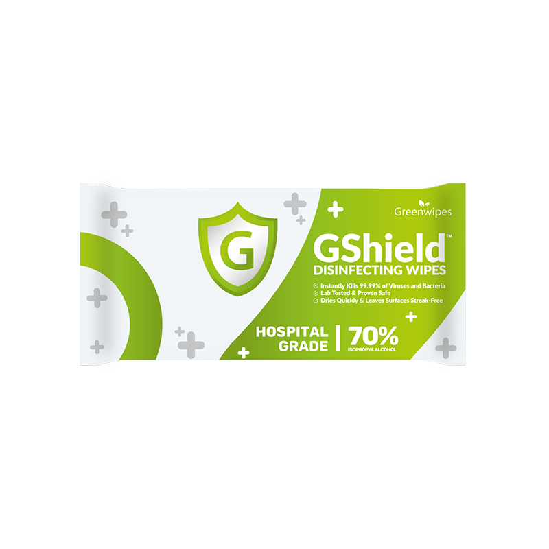 MD- 7030 GREENWIPES® GSHIELD 70% ALCOHOL DISINFECTING WIPES (10 PCS SINGLE PACKS)