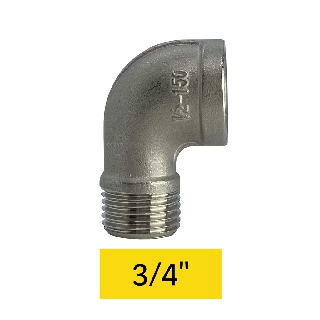 OEM 3/4" Threaded Elbow Adapters female to male SS316