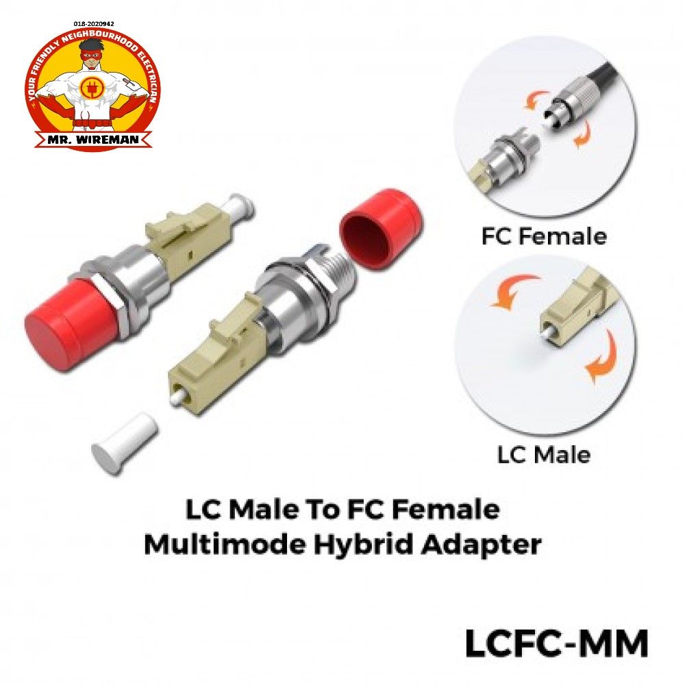 STPlus LC Male To SC FC ST Female Singlemode Multimode Hybrid Adapter