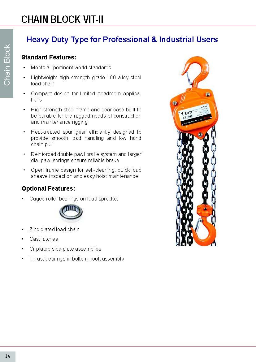 AKITA VIT-II Heavy Duty Chain Block