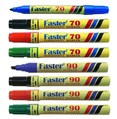 FASTER Permanent  Marker Pen 70/90 2pcs Faster 70 Blue 2pcs MRP-F-70-R-KK