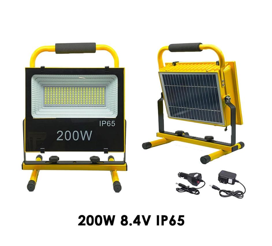 200W 5V IP65 RECHARGEABLE FLASH FLOOD LIGHT-WHITE Outdoor Protable Sport Light