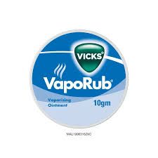 VICKS VAPORUB COLD VAPORIZING OINTMENT 10G