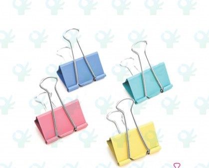 Aplus Colour Binder Clip - 15mm/60pcs