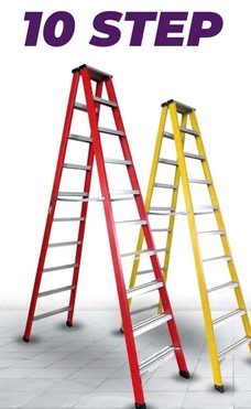 10 Step Fiberglass Double Sided Ladder