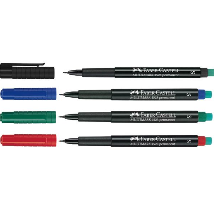 FABER-CASTELL 1523 (S) MULTIMARK PERMANENT OVERHEAD PROJECTION MARKER (10 PCS / BOX)