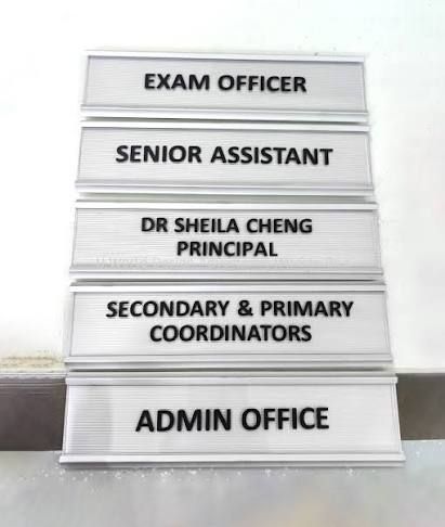 Name Plate Slot Partion With Aluminium Complete Set