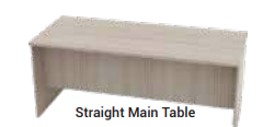 UZUO SERIES STRAIGHT MAIN TABLE WHITE OAK