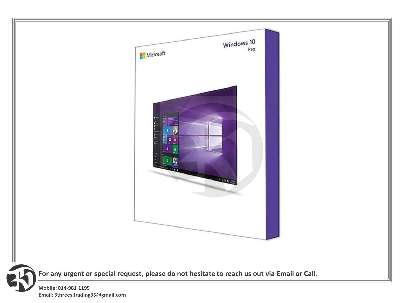 Microsoft Windows 10 Pro 64 bit