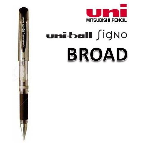 QP Uni-ball Signo Broad UM-153 Gel Ink Roller Pen 1.0mm Black