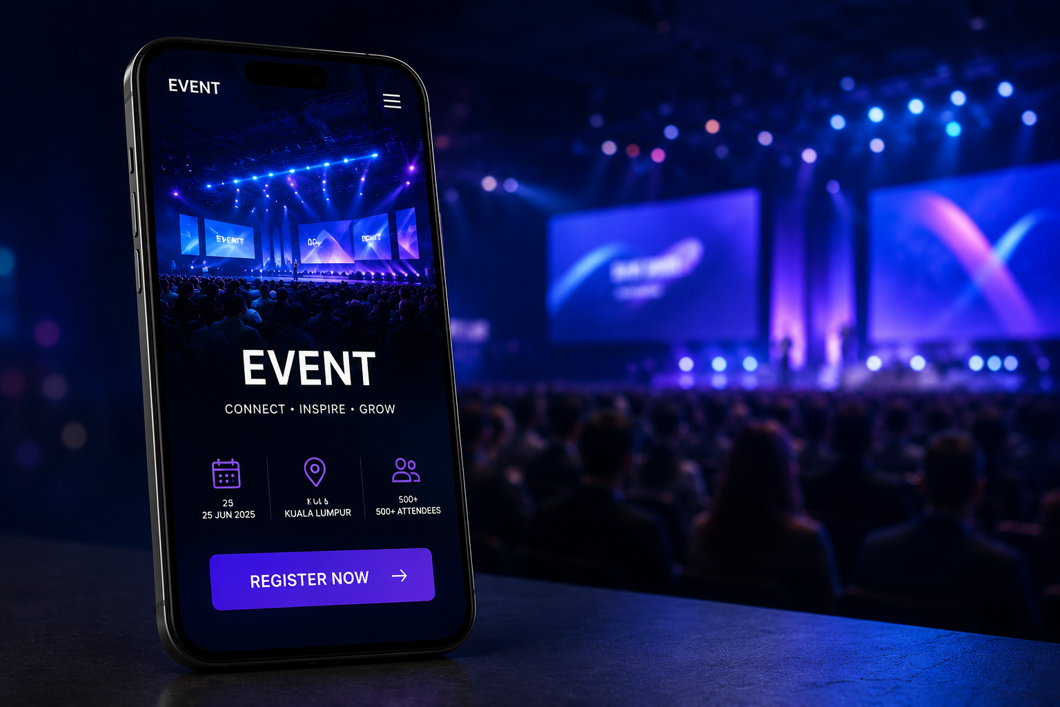Microsite development Event Tech
