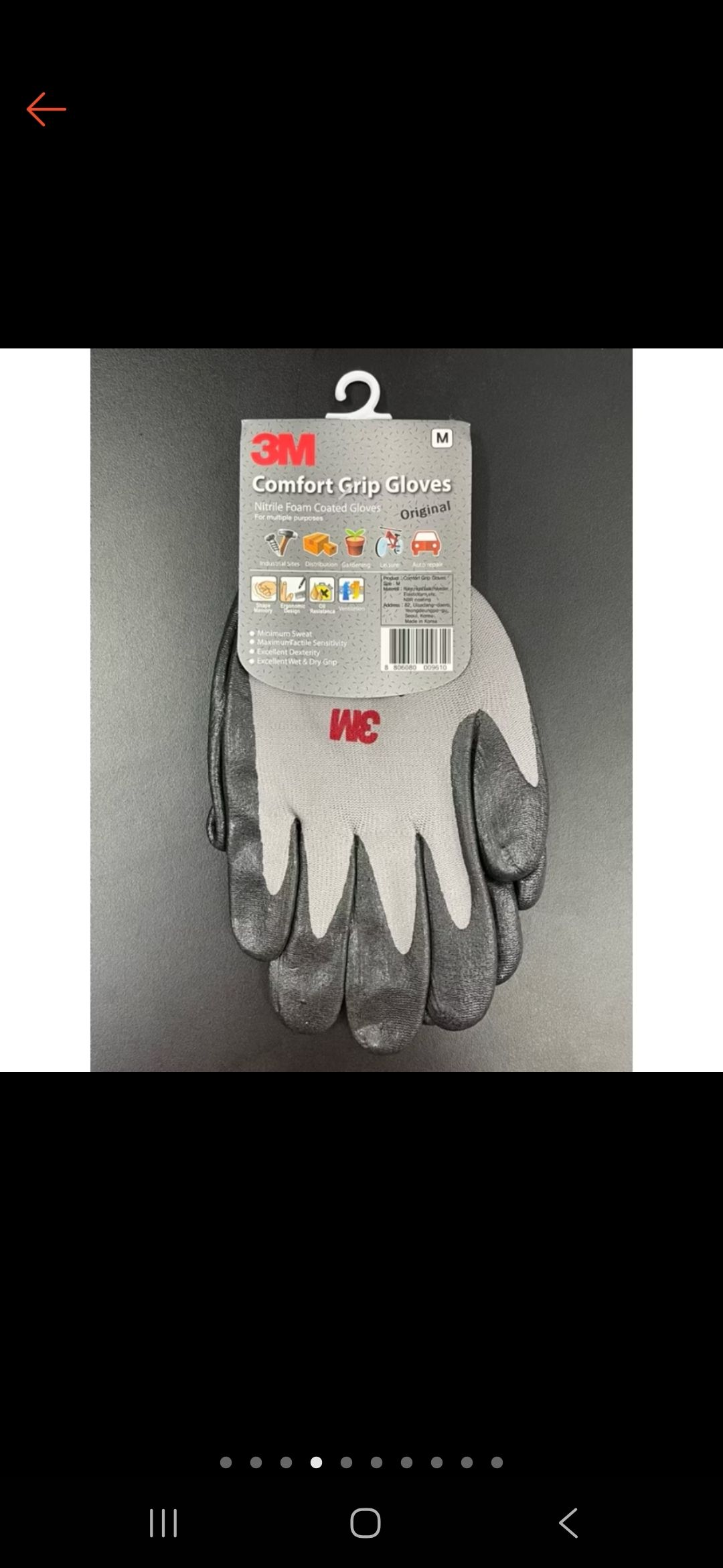 3M Comfort Grip Gloves / Hand Glove / glove Rubber Coated / SARUNG TANGAN