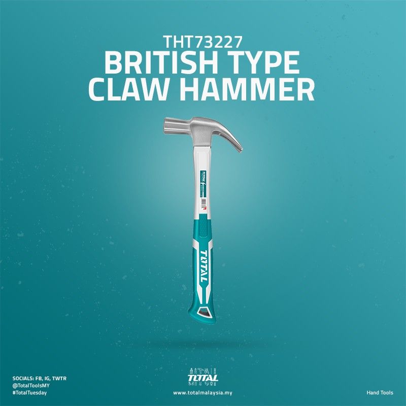 TOTAL BRITISH TYPE CLAW HAMMER THT73227