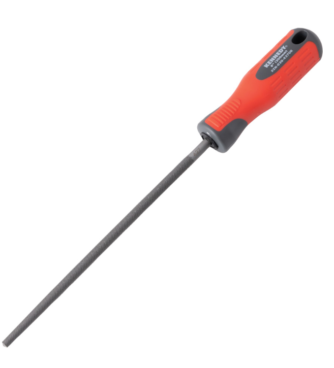 Kennedy-Pro 200mm (8") Round Smooth Engineers File With Handle KEN0304260K
