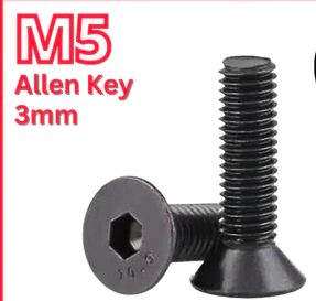 M5 M6 Skru Allen Key Screw Countersunk