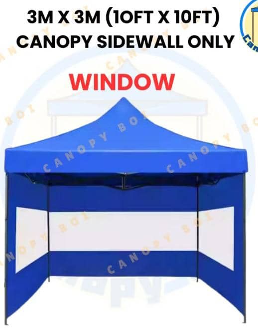 10' x 10' canopy heavy duty with sidewall only (window canopy) for camping