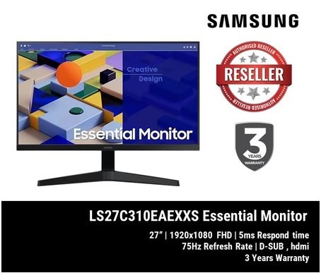 SAMSUNG 27鈥�LS27C310EAEXXS Essential Monitor S3 S31C