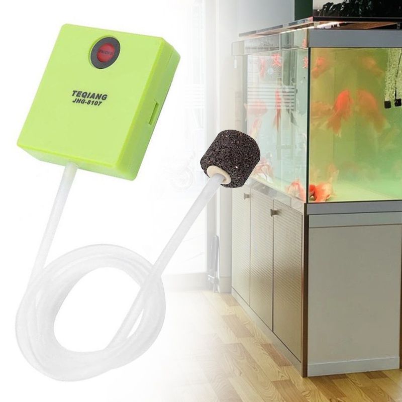 OEM Fish Tank Air Pump Aquarium Aerator Oxygen with Air Stone Dry Battery Operated