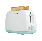 KHIND 2 Slices Bread Toaster with Anti-Dust Cover BT808 (Mint)