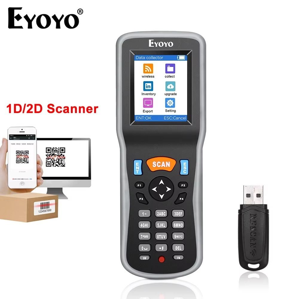 EYOYO EY7000 PORTABLE 1D 2D QR CODE SCANNER