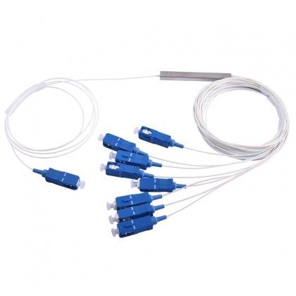 PLC Splitter 1脳8 SC/UPC Fiber Optic 1m
