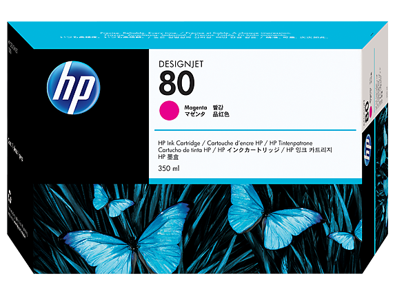 Genuine Malaysia HP Warranty - HP 80 Magenta 350ml Ink Cartridge