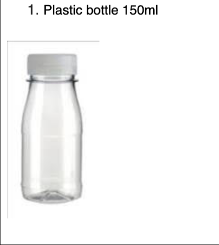 Plastic Bottle 150ml