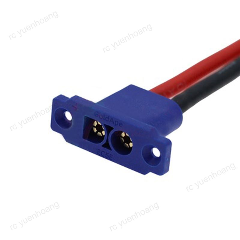 EC5E EC5 10AWG panel fixed Mountable Plug Cable Connector Male Female with 20cm Silicon Wire OEM Wiring Harness
