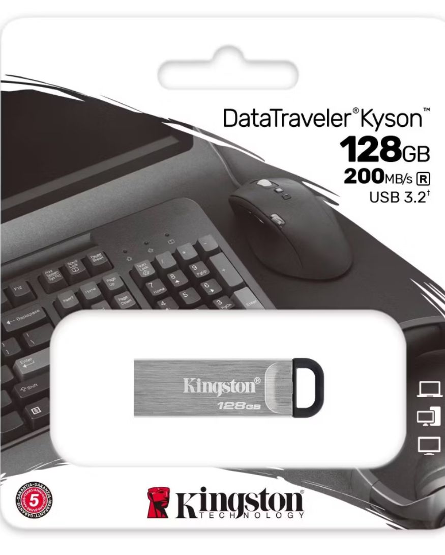Kingston DataTraveler Kyson DTKN USB 3.2 Pendrive Flash Drive 128GB