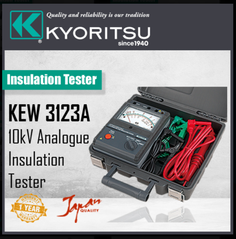KYORITSU 3123A HIGH VOLTAGE INS