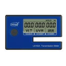 Tinted tester meter LS162A Solar Film Transmission Meter Window Tint VLT UV IR Rejection Tester (L162A+8PC+CHARGE)
