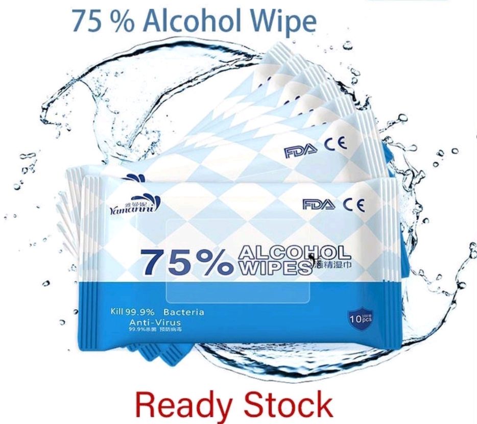 NA 75% Alcohol Wipes Antibacteria Hygiene