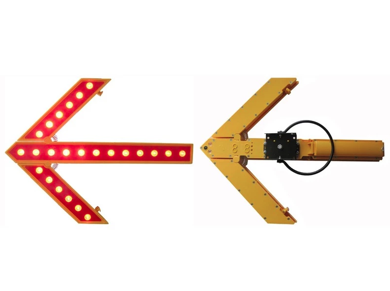 FOLDABLE ABS 25LED FLASHING CONE ARROW WITH 2 MODE & 3 X BATTERY TYPE D