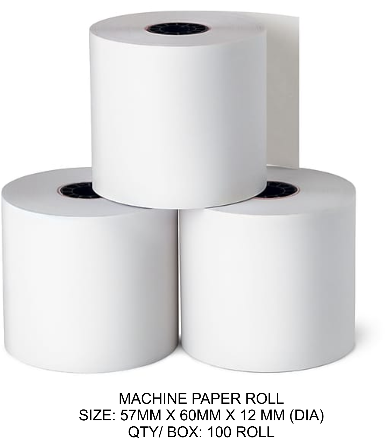 AKIRA OR  SONOFAX MACHINE CASH REGISTER PAPER ROLL ( 57MM X 65MM X 12 DIA)