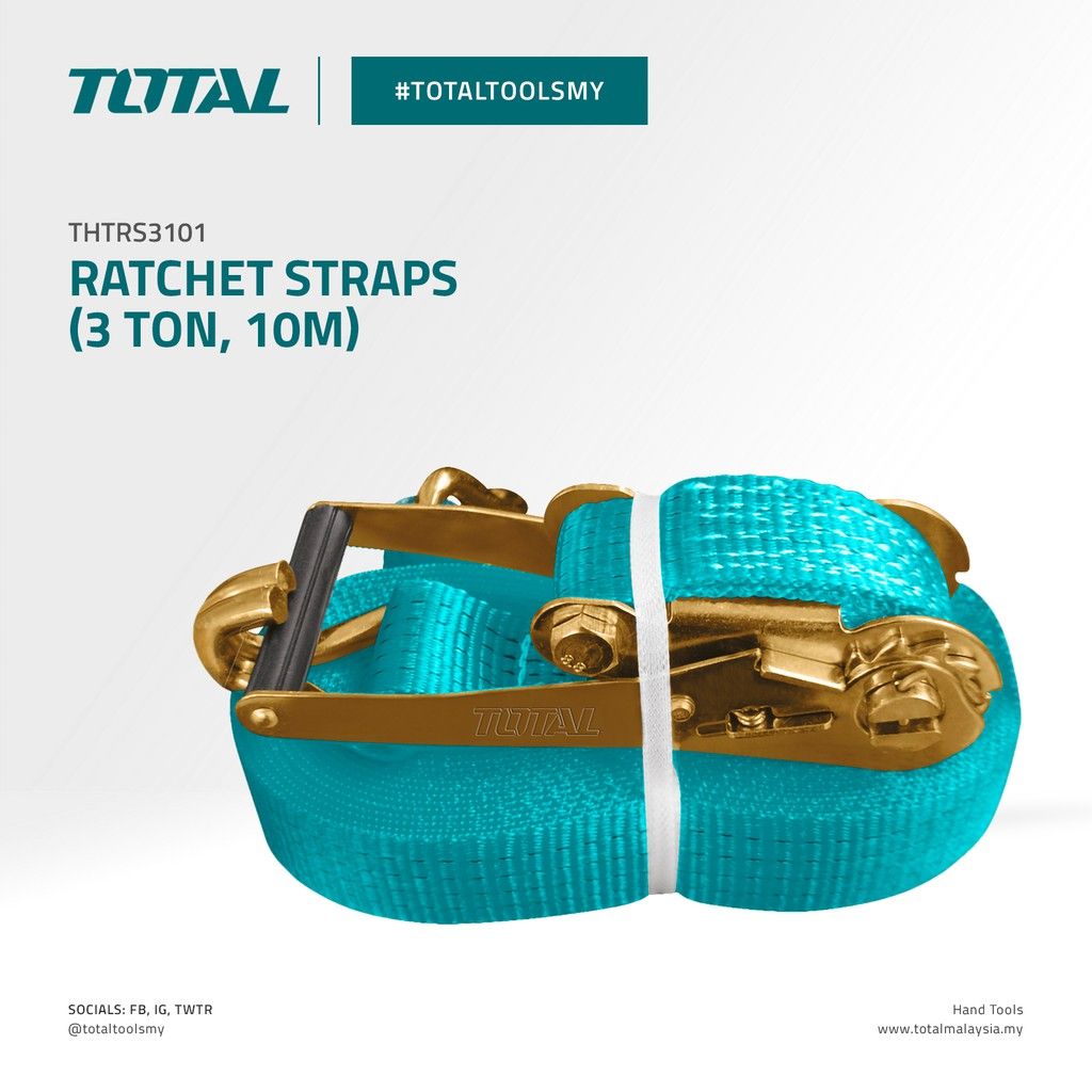 TOTAL RATCHET STRAPS (3TON/10M) THTRS3101