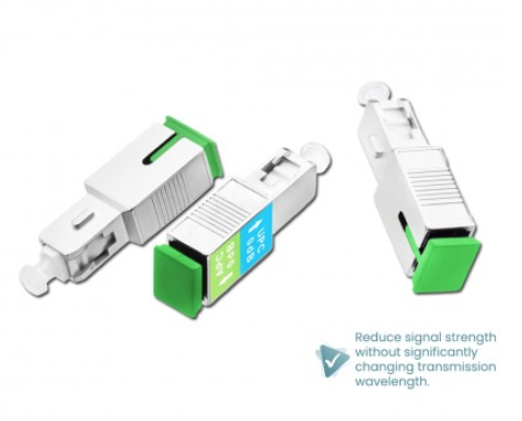 SC/UPC MALE TO SC/APC FEMALE SM 9/125 FIBER OPTIC ATTENUATOR