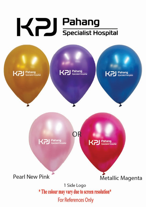 KPJ LOGO PRINTED LATEX BALLOON WITH STICK