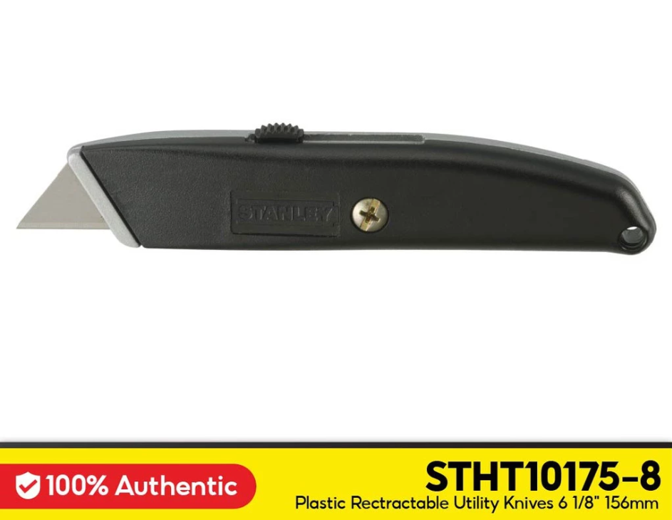 STANLEY PLASTIC RETRACTABLE UTILITY KNIFE 6 (1/8" 156MM) STHT10175-8