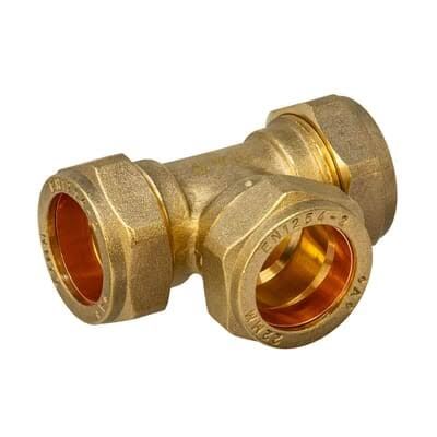 Female Tee : 22mm x 22mm x 3/4" BSP - 3 ea