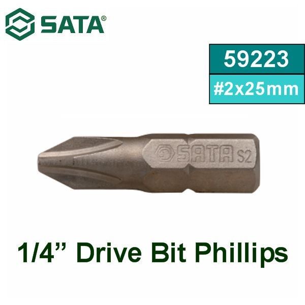 Sata 1/4”DR.25L PHILLIP#2X25MM-5PC
