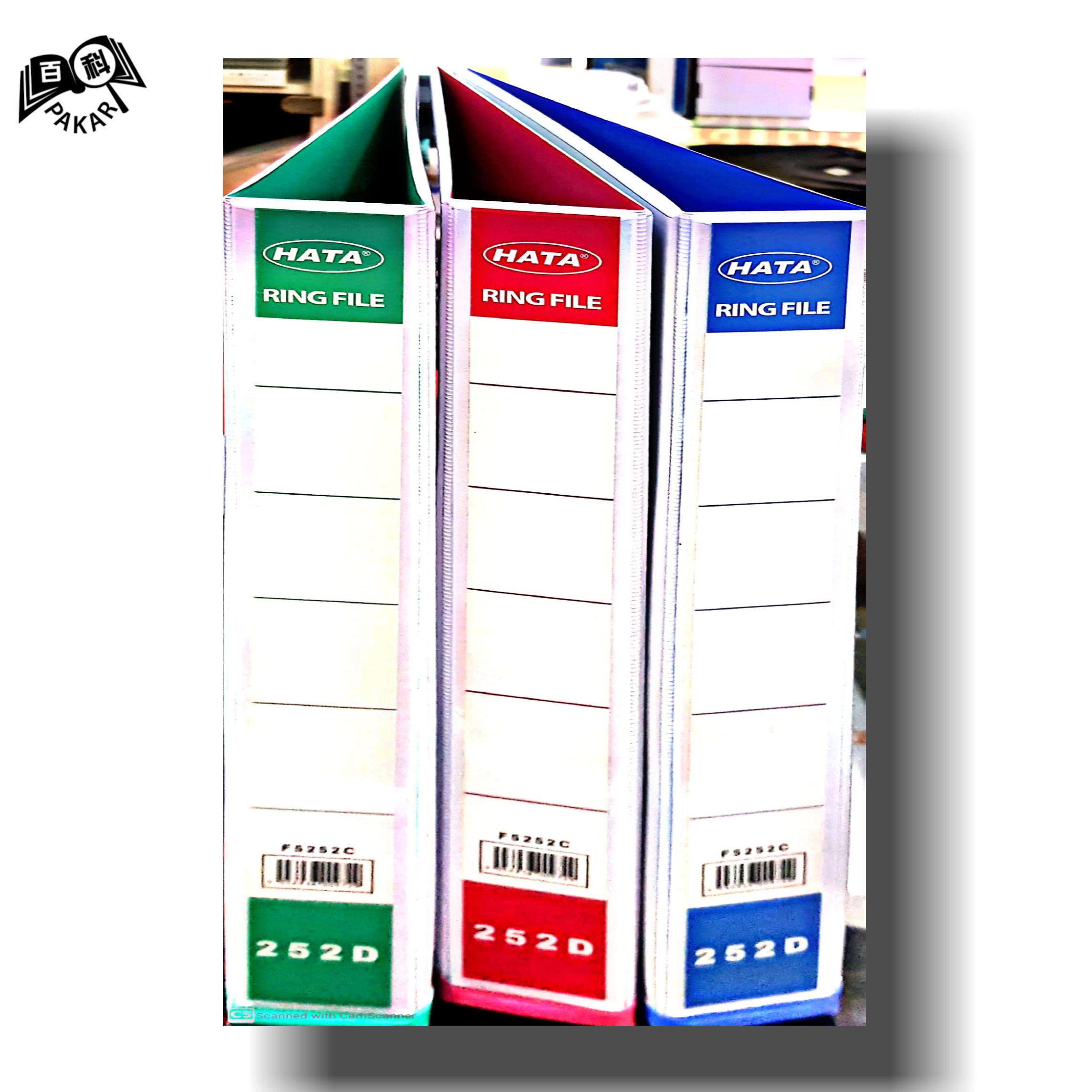 HATA A4 2D PVC RING FILE (3 COLOUR) 25MM