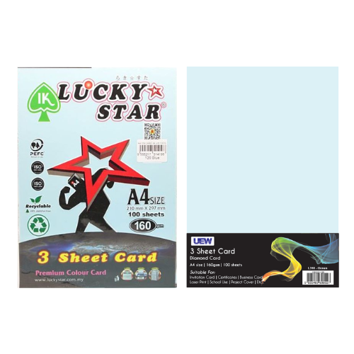 QP 3 DIAMOND CARD A4 160GSM
