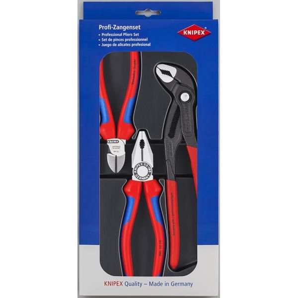 Knipex *Knipex 00 20 09 V01 Plier & Cutter 3 Piece Set
