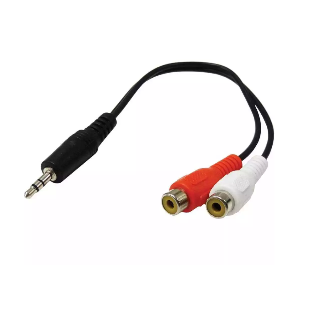 3.5mm Stereo Male to 2x RCA Female Cable