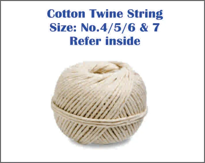 OCHA Cotton Twine String No.4,5,6, & 7 optional -harga termasuk kos penghantaran semenanjung sahaja