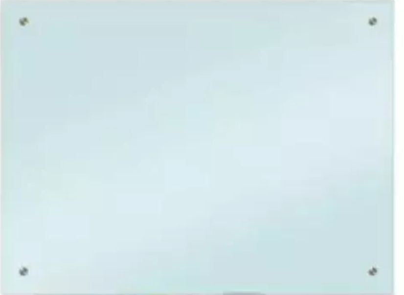WHITE TEMPERED GLASS BOARD 4FT X 6FT NON MAGNETIC